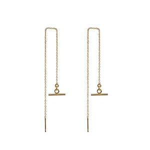 NWT TOA Bar Drop Threader Earrings